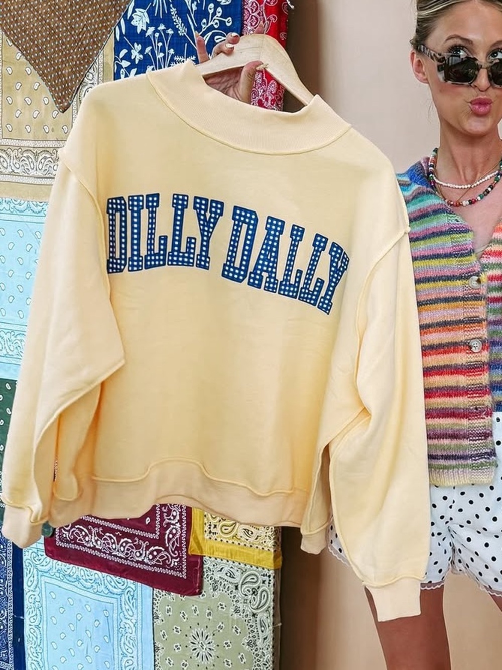Butter mock neck Sweatshirt dilly dally - Picture 11 of 11